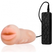Мастурбатор-ротик с вибрацией REALSTUFF VIBRATING MASTURBATOR MOUTH - Dream Toys - в Калининграде купить с доставкой