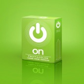 Цветные ароматизированные презервативы ON) Fruit   Color - 3 шт. - ON) - купить с доставкой в Калининграде