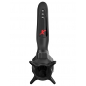 Чёрный вибростимулятор для головки члена с эффектом всасывания Vibrating Roto-Sucker - Pipedream - в Калининграде купить с доставкой