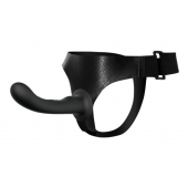 Страпон с изогнутой головкой Ultra Harness Curvy Dildo - 15,8 см. - Baile - купить с доставкой в Калининграде