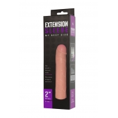 Насадка-удлинитель Extension sleeve телесного цвета - 18,5 см. - Sitabella - в Калининграде купить с доставкой