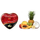 Массажная свеча с ароматом экзотических фруктов Bougie Massage Candle - 35 мл. - Plaisir Secret - купить с доставкой в Калининграде