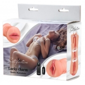 Двусторонний мастурбатор с вибропулей Satisfaction Lucky charm - Lola Games - в Калининграде купить с доставкой