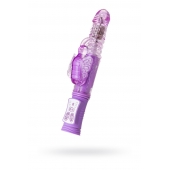 Фиолетовый хай-тек вибратор High-Tech fantasy с вращением бусин - 24,5 см. - A-toys