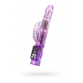 Фиолетовый вибратор High-Tech fantasy с клиторальным лепестком - 21 см. - A-toys