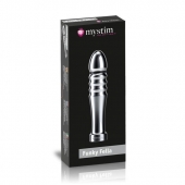 Ребристый фаллоимитатор для электростимуляции Funky Fella Rill Dildo - 13 см. - MyStim - купить с доставкой в Калининграде