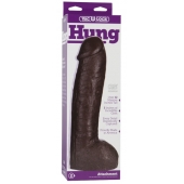 Большая насадка для трусиков Vac-U-Lock Realistic Hung - 31,7 см. - Doc Johnson - купить с доставкой в Калининграде