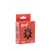 Чёрное эрекционное кольцо Rings Bubbles - Lola Games - в Калининграде купить с доставкой