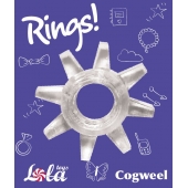 Прозрачное эрекционное кольцо Rings Cogweel - Lola Games - в Калининграде купить с доставкой