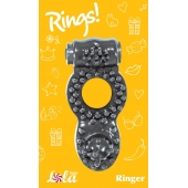 Чёрное эрекционное кольцо Rings Ringer - Lola Games - в Калининграде купить с доставкой