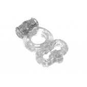 Прозрачное эрекционное кольцо Rings Treadle с подхватом - Lola Games - в Калининграде купить с доставкой