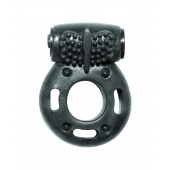 Черное эрекционное кольцо с вибрацией Rings Axle-pin - Lola Games - в Калининграде купить с доставкой