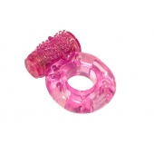 Розовое эрекционное кольцо с вибрацией Rings Axle-pin - Lola Games - в Калининграде купить с доставкой