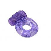 Фиолетовое эрекционное кольцо с вибрацией Rings Axle-pin - Lola Games - в Калининграде купить с доставкой