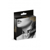 Черный чокер с замком в форме сердца - Bijoux Pour Toi - купить с доставкой в Калининграде