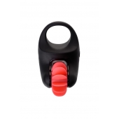 Чёрно-красное эрекционное виброкольцо Erotist - Erotist Adult Toys - в Калининграде купить с доставкой