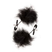 Зажимы для сосков с пухом FEATHERED NIPPLE CLAMPS - Blush Novelties - купить с доставкой в Калининграде