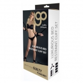 Комплект наручников и поножей LUXURIOUS BED RESTRAINT CUFF SET - Blush Novelties - купить с доставкой в Калининграде