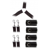 Комплект наручников и поножей LUXURIOUS BED RESTRAINT CUFF SET - Blush Novelties - купить с доставкой в Калининграде