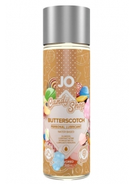 Смазка на водной основе Candy Shop Butterscotch с ароматом ирисок - 60 мл. - System JO - купить с доставкой в Калининграде