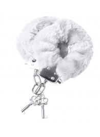 Наручники с белой меховой опушкой - ToyFa - купить с доставкой в Калининграде