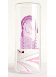 Фиолетовая насадка с коготком и шипами - 13 см. - Toyfa Basic - в Калининграде купить с доставкой