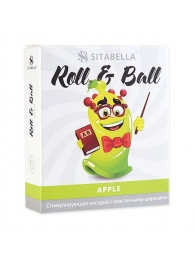 Стимулирующий презерватив-насадка Roll   Ball Apple - Sitabella - купить с доставкой в Калининграде