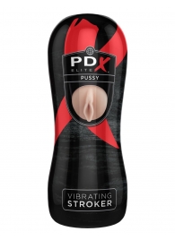 Мастурбатор-вагина Vibrating Pussy Stroker с вибрацией - Pipedream - в Калининграде купить с доставкой