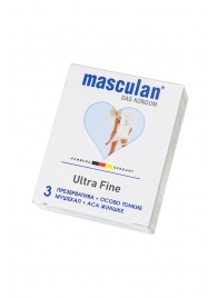 Ультратонкие презервативы Masculan Ultra Fine с обильной смазкой - 3 шт. - Masculan - купить с доставкой в Калининграде