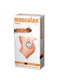 Розовые презервативы Masculan Ultra Long Pleasure с колечками, пупырышками и продлевающим эффектом - 10 шт. - Masculan - купить с доставкой в Калининграде
