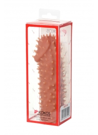 Телесная насадка на фаллос с имитацией шипов KOKOS Extreme Sleeve 07 - 14,7 см. - KOKOS - в Калининграде купить с доставкой