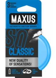 Классические презервативы в железном кейсе MAXUS Classic - 3 шт. - Maxus - купить с доставкой в Калининграде