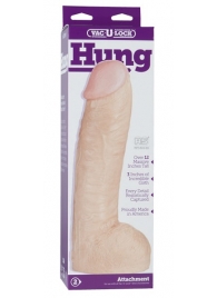 Огромная насадка-реалистик Vac-U-Lock Realistic Hung - 31,7 см. - Doc Johnson - купить с доставкой в Калининграде