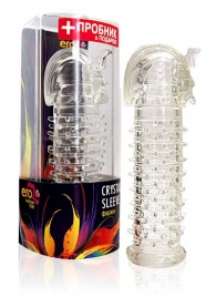 Закрытая прозрачная насадка на пенис Crystal Sleeve Faraon - 13,5 см. - Erowoman-Eroman - в Калининграде купить с доставкой