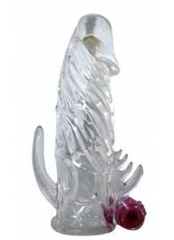 Закрытая прозрачная вибронасадка на пенис Crystal Sleeve Vibe - Erowoman-Eroman - в Калининграде купить с доставкой
