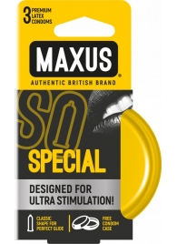 Презервативы с точками и рёбрами в железном кейсе MAXUS Special - 3 шт. - Maxus - купить с доставкой в Калининграде