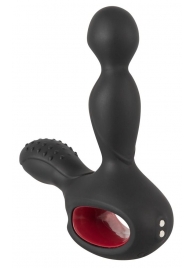 Черный вибромассажер простаты с нагревом и ротацией Prostate Plug - 14,5 см. - Orion - в Калининграде купить с доставкой