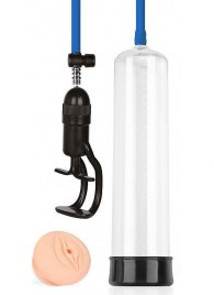 Прозрачная вакуумная помпа Sex Expert с насадкой-вагиной - Sex Expert - в Калининграде купить с доставкой