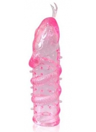 Закрытая рельефная насадка Crystal sleeve snakes в виде змеи с усиками - 14 см. - Erowoman-Eroman - в Калининграде купить с доставкой