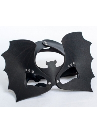 Черная кожаная маска на глаза  Летучая мышь - Sitabella - купить с доставкой в Калининграде