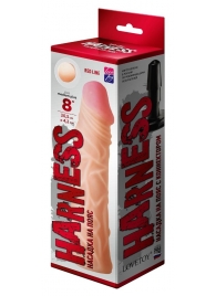 Насадка на пояс Harness RED LINE - 21,5 см. - LOVETOY (А-Полимер) - купить с доставкой в Калининграде