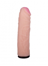 Черный пояс-трусики с насадкой  Гламур Dana  - 15,5 см. - LOVETOY (А-Полимер) - купить с доставкой в Калининграде