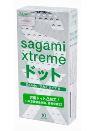 Презервативы Sagami Xtreme Type-E с точками - 10 шт. - Sagami - купить с доставкой в Калининграде