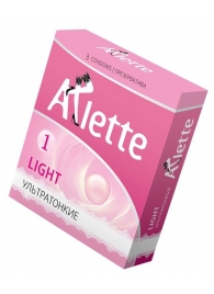 Ультратонкие презервативы Arlette Light - 3 шт. - Arlette - купить с доставкой в Калининграде