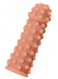 Телесная реалистичная насадка KOKOS Extreme Sleeve 02 с дополнительной стимуляцией - 12,7 см. - KOKOS - в Калининграде купить с доставкой