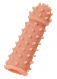 Телесная реалистичная насадка KOKOS Extreme Sleeve 03 с дополнительной стимуляцией - 12,7 см. - KOKOS - в Калининграде купить с доставкой