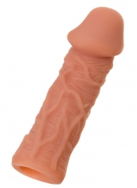 Телесная реалистичная насадка KOKOS Extreme Sleeve 05 с дополнительной стимуляцией - 12,7 см. - KOKOS - в Калининграде купить с доставкой