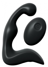 Черный вибромассажер простаты с пультом ДУ Control P-Spot Pro - Pipedream - в Калининграде купить с доставкой