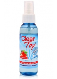 Очищающий спрей для игрушек CLEAR TOY Strawberry - 100 мл. - Биоритм - купить с доставкой в Калининграде