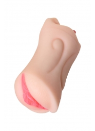 Телесный двусторонний мастурбатор Fruity Tongue - ротик и вагина - ToyFa - в Калининграде купить с доставкой